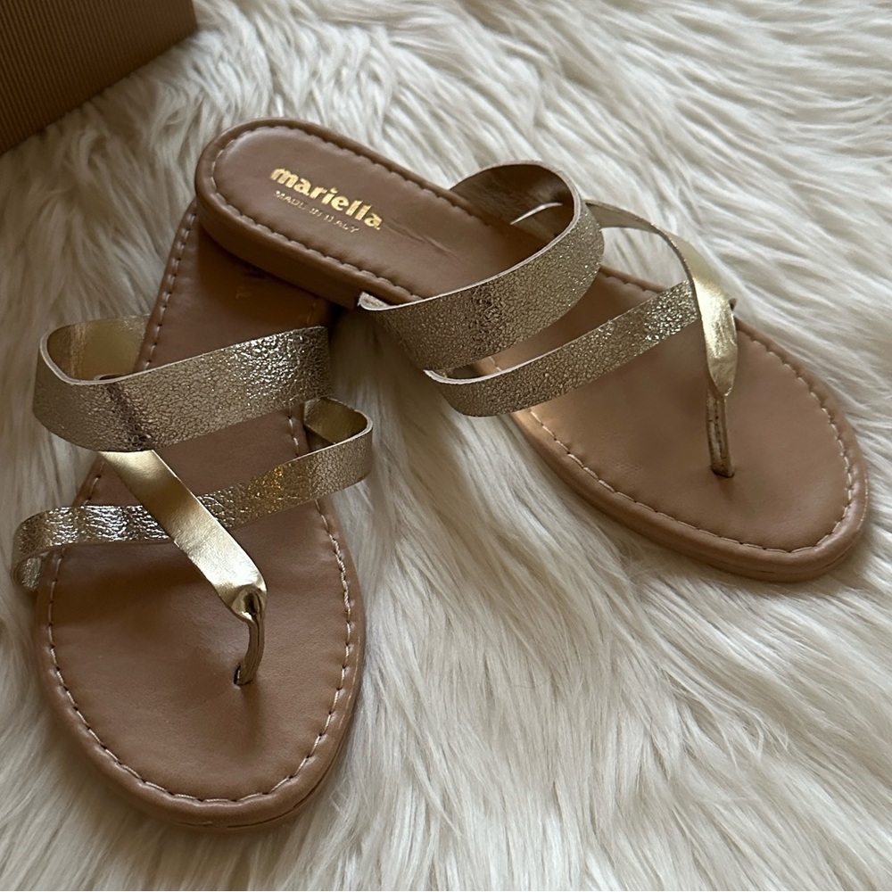 Mariella Metallic Gold Sandal